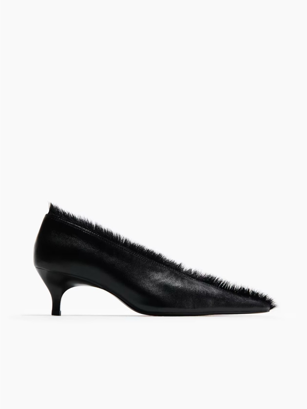 H&M STUDIO TEXTURED-FINISH LEATHER PUMPS 🖤